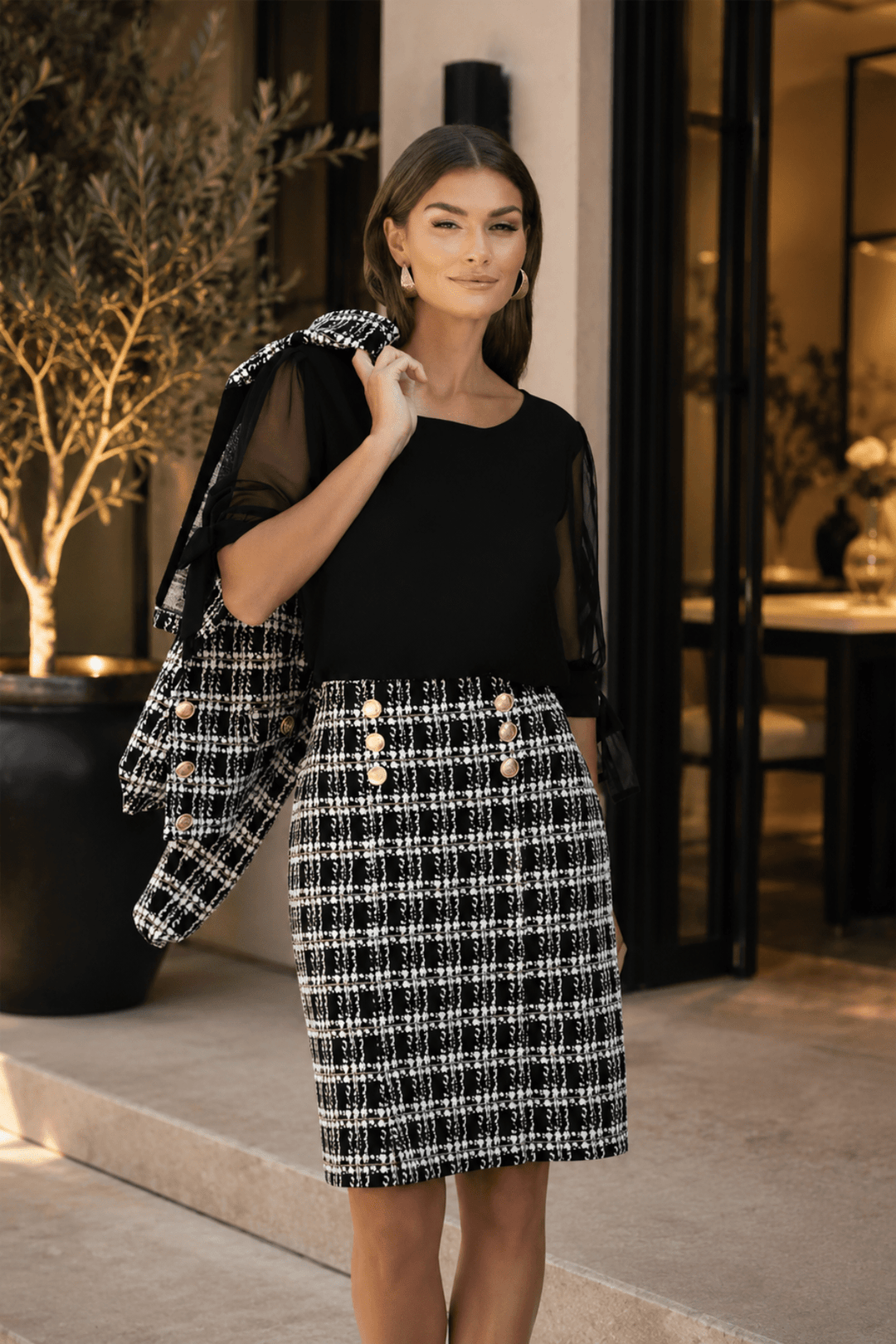 Sillitoe Skirt - FL6 - Pizazz BoutiqueFrank Lyman