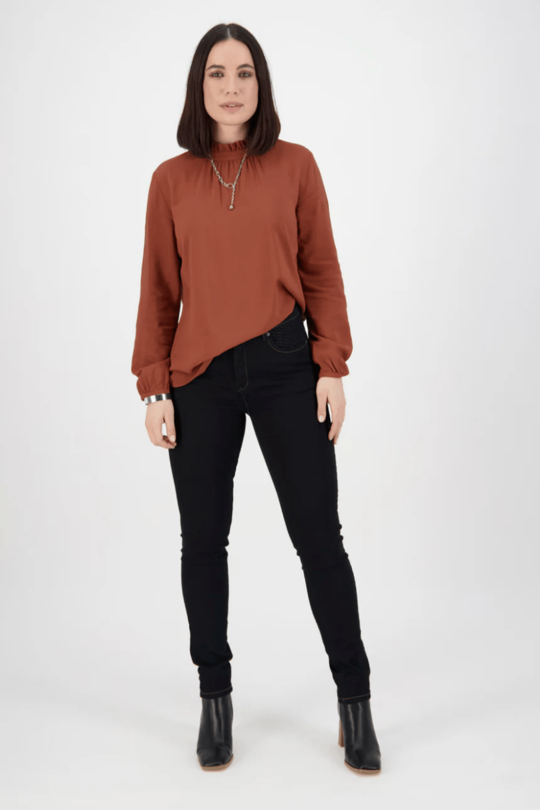 Skinny Jeans - Black Denim - VA12 - Pizazz BoutiqueVassalli
