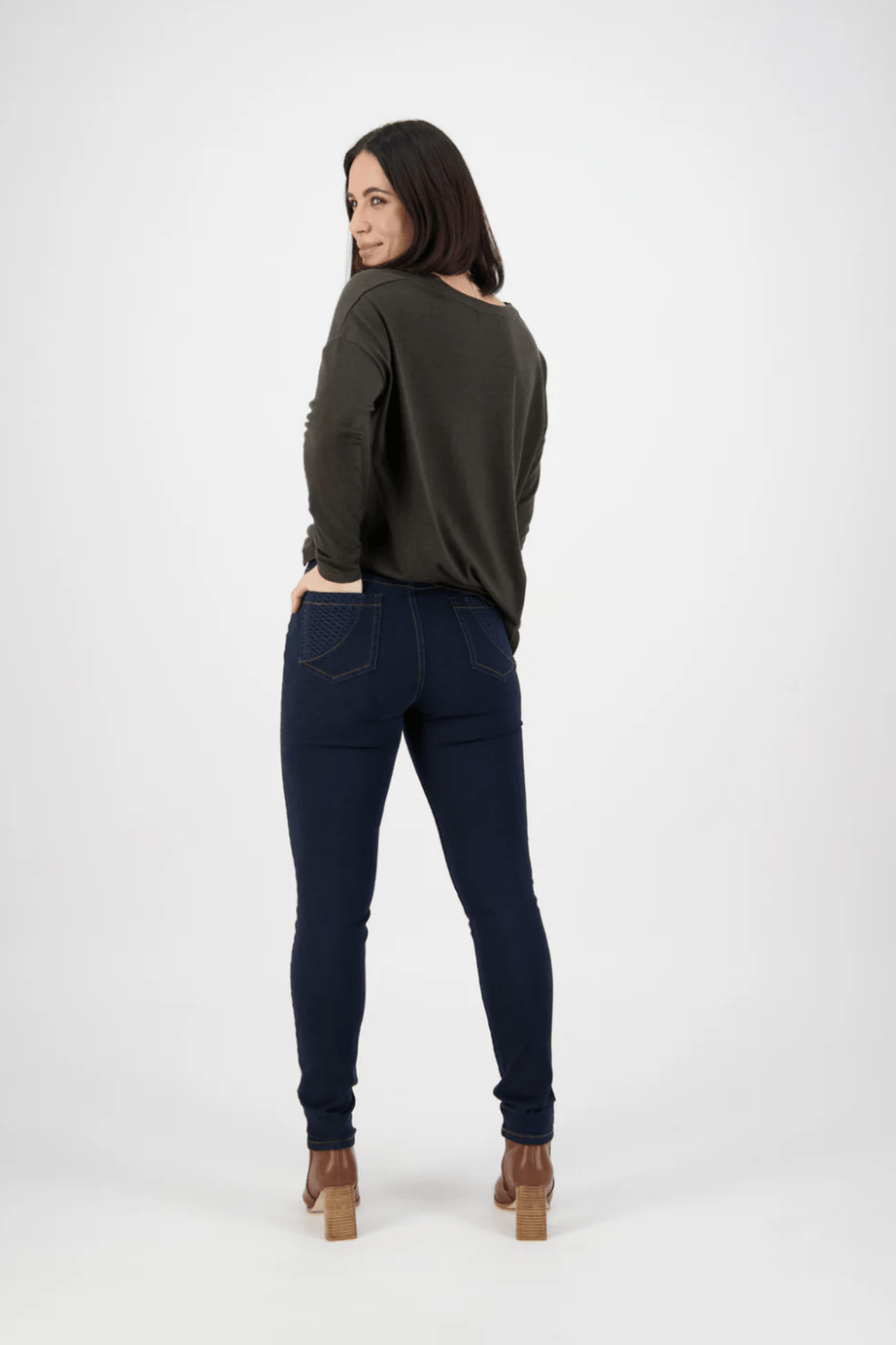 Skinny Jeans - Indigo Denim - VA12 - Pizazz BoutiqueVassalli