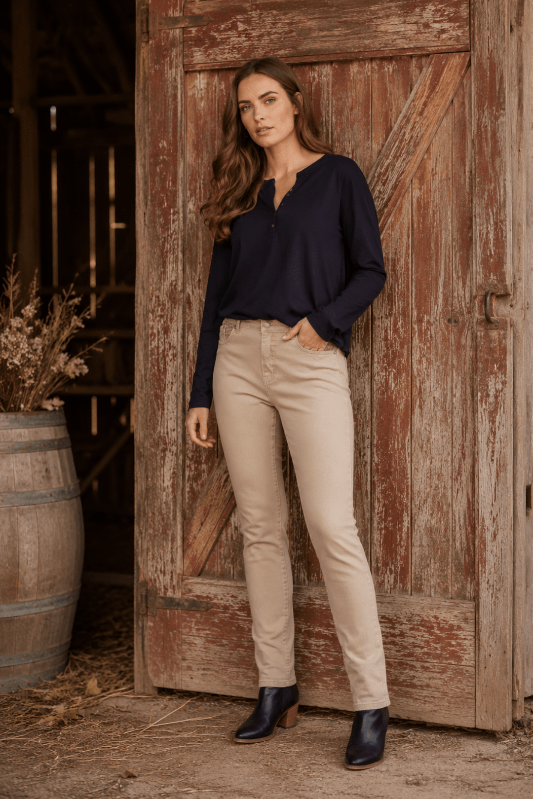 Skinny Jeans - Oat Denim - VA12 - Pizazz BoutiqueVassalli