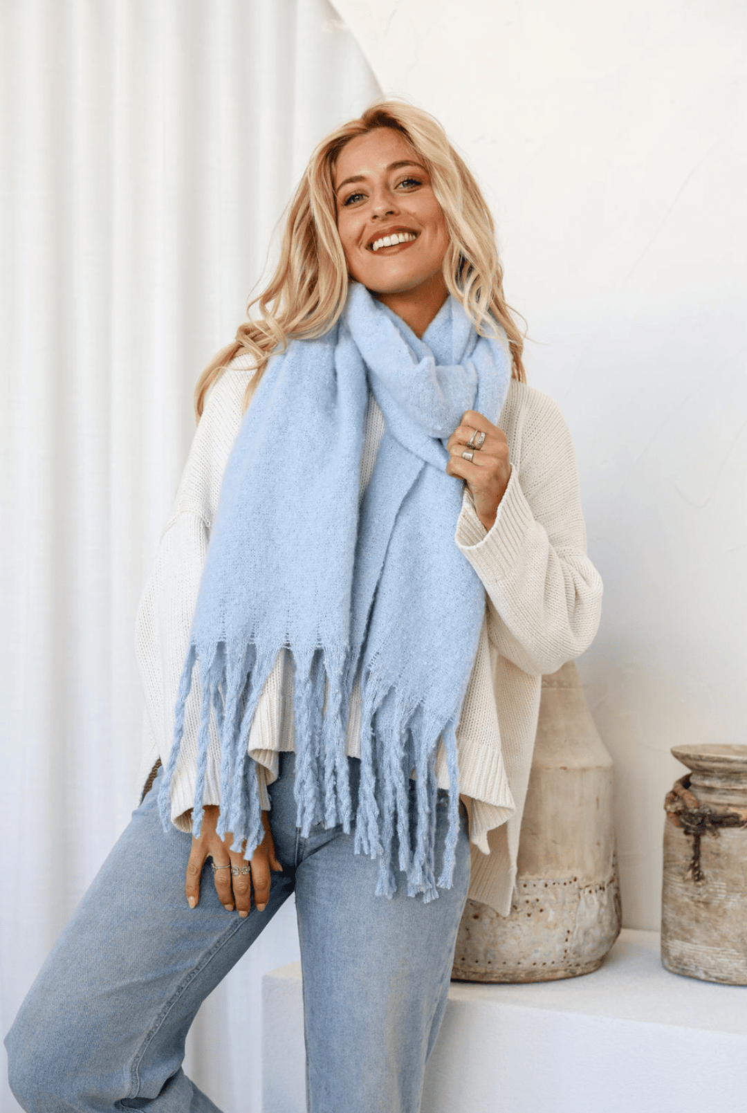Skye Scarf - Sky Blue - FR16 - Pizazz BoutiqueFree Spirit
