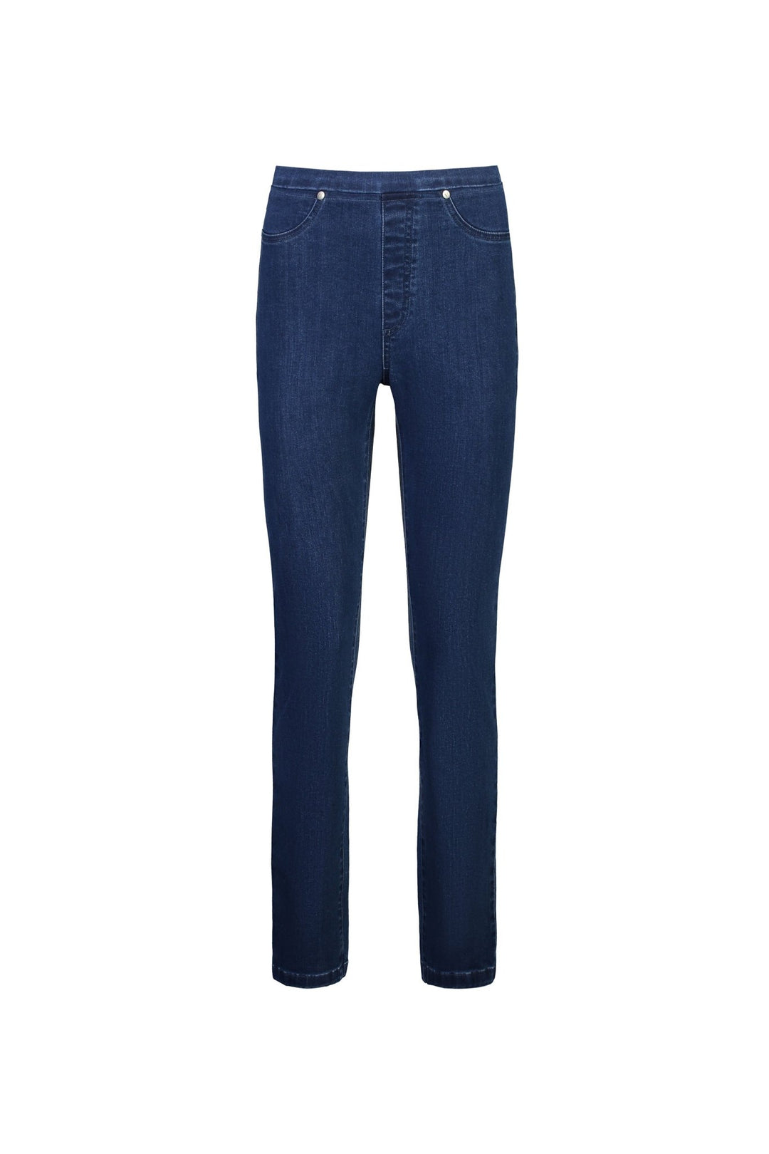 Slim Leg Pull On Jean - Blue Denim - VA1 - Pizazz BoutiqueVassalli