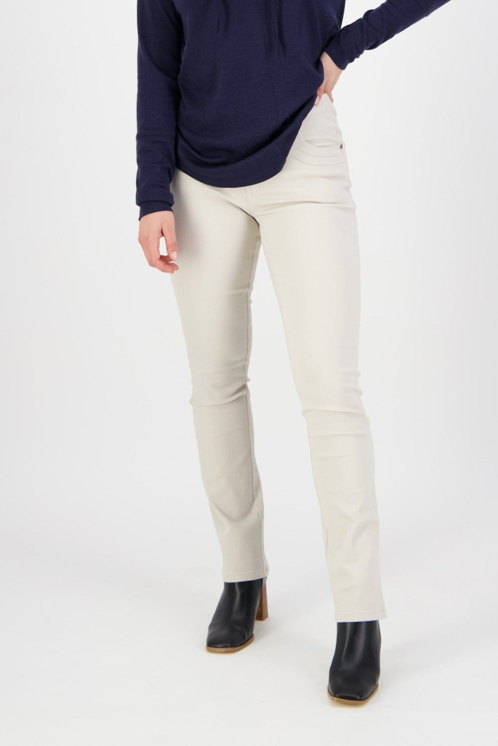 Slim Luxe Jean - Pumice - VA4 - Pizazz BoutiqueVassalli