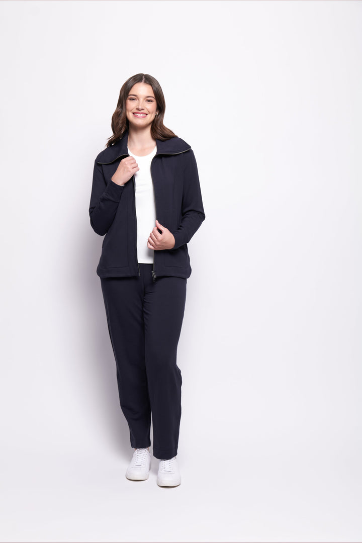 Software Upgrade Jacket - Navy - F21 - Pizazz BoutiqueFoil