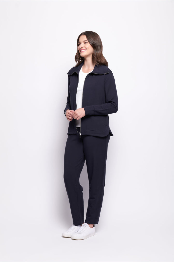 Software Upgrade Jacket - Navy - F21 - Pizazz BoutiqueFoil