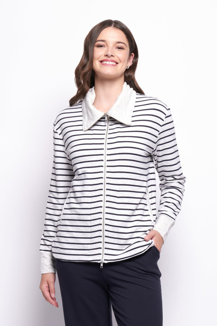 Software Upgrade Jacket - Stripe - F21 - Pizazz BoutiqueFoil