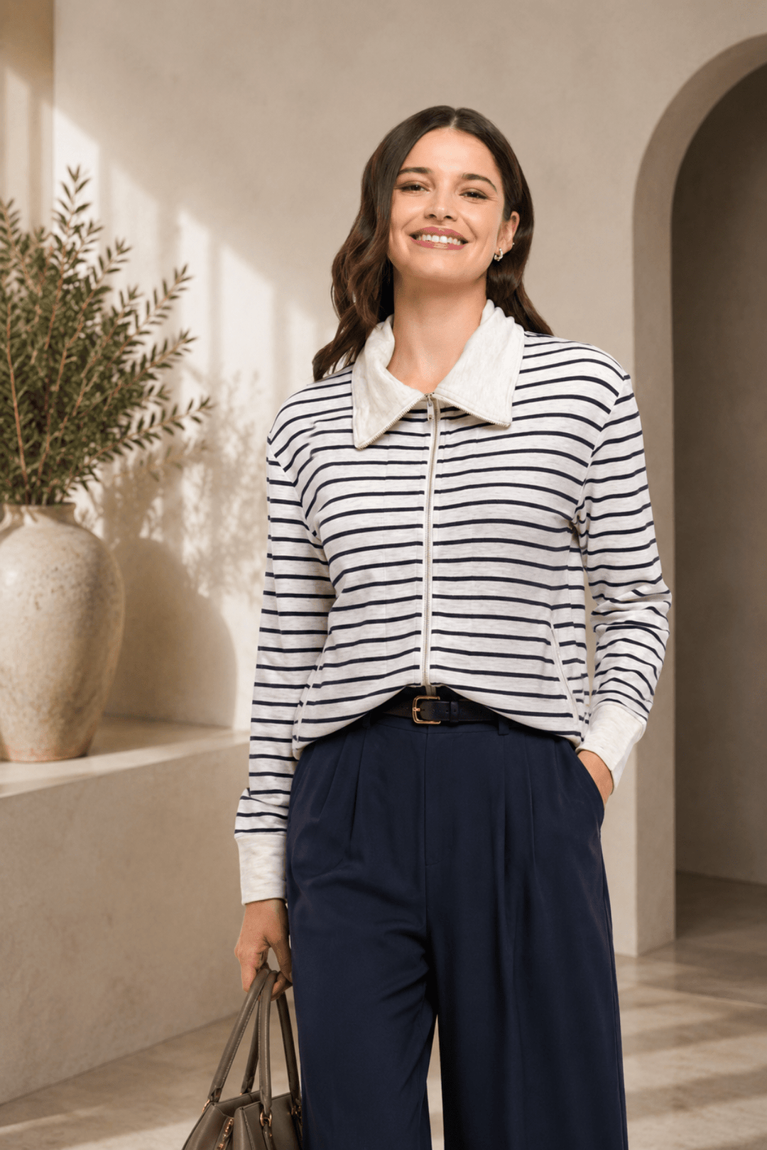 Software Upgrade Jacket - Stripe - F21 - Pizazz BoutiqueFoil