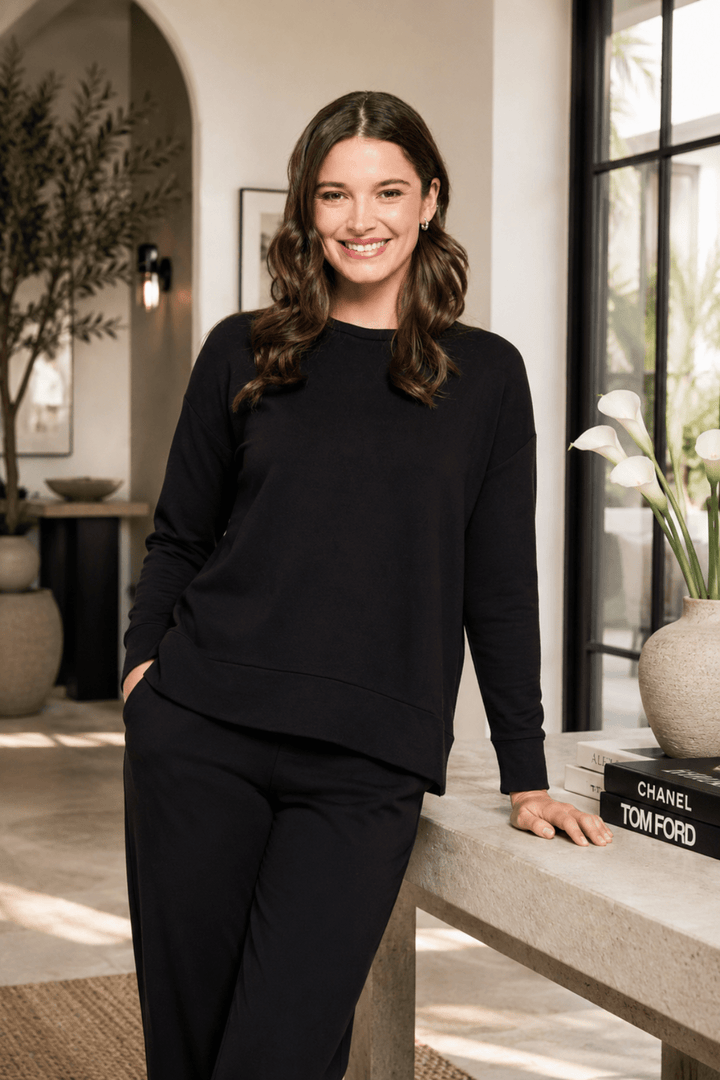Software Upgrade Zip Sweater - Black - F24 - Pizazz BoutiqueFoil