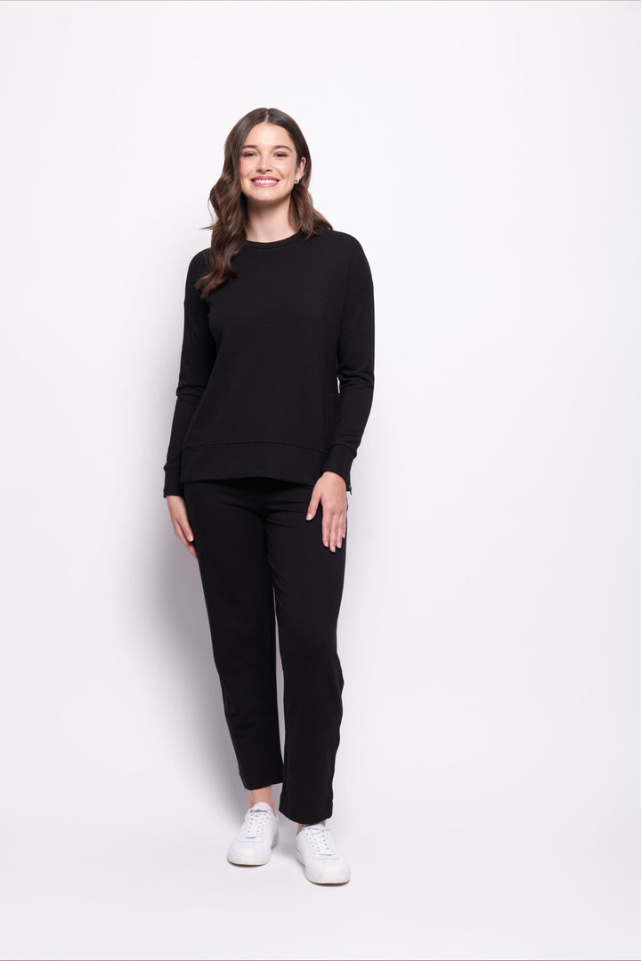 Software Upgrade Zip Sweater - Black - F24 - Pizazz BoutiqueFoil