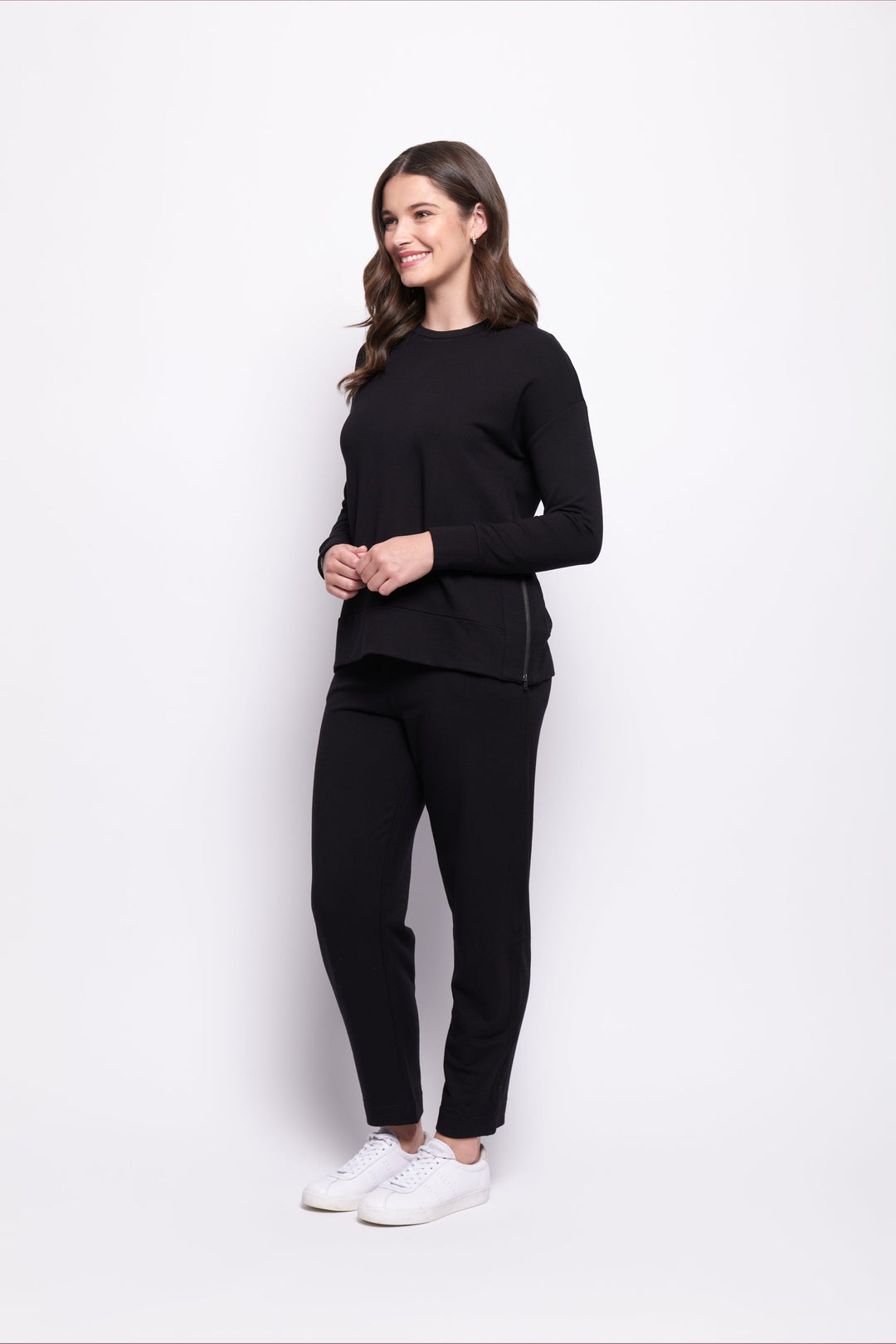 Software Upgrade Zip Sweater - Black - F24 - Pizazz BoutiqueFoil