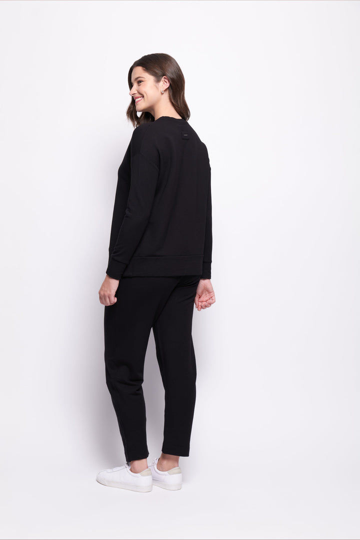 Software Upgrade Zip Sweater - Black - F24 - Pizazz BoutiqueFoil