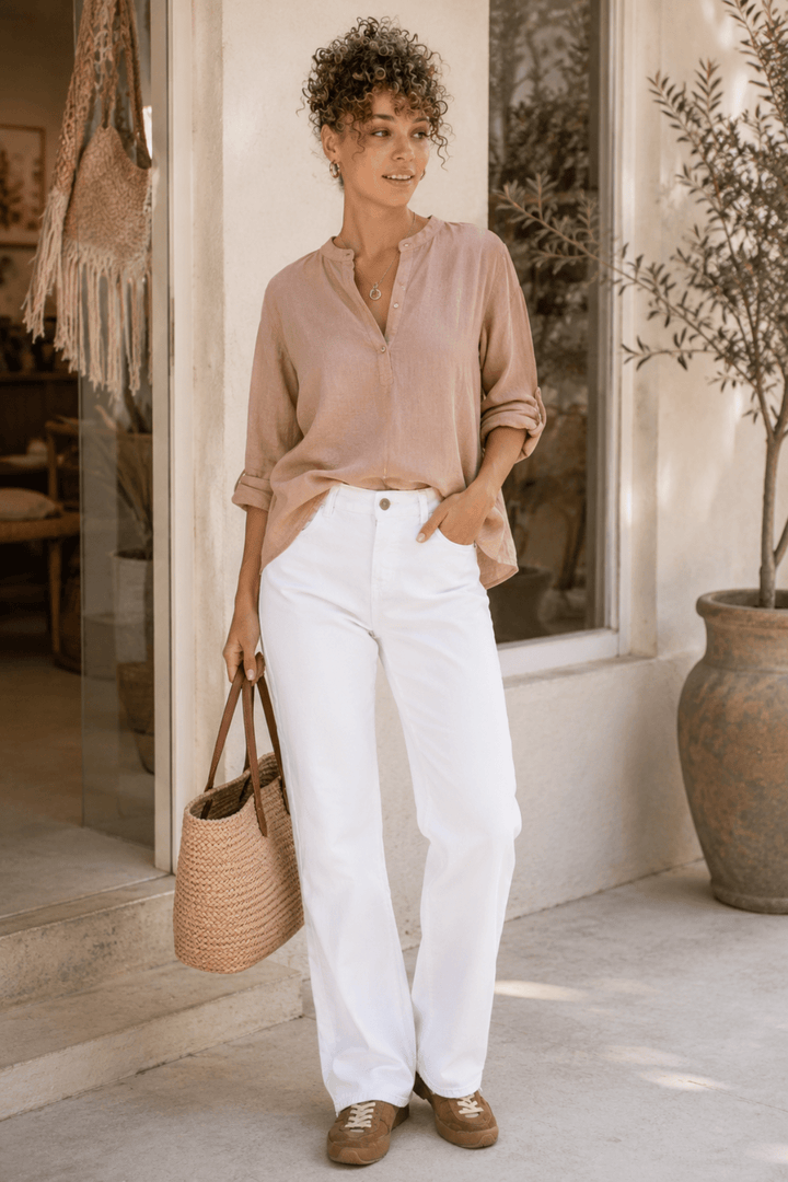Sophia Jean - White - CM9 - Pizazz BoutiqueCream