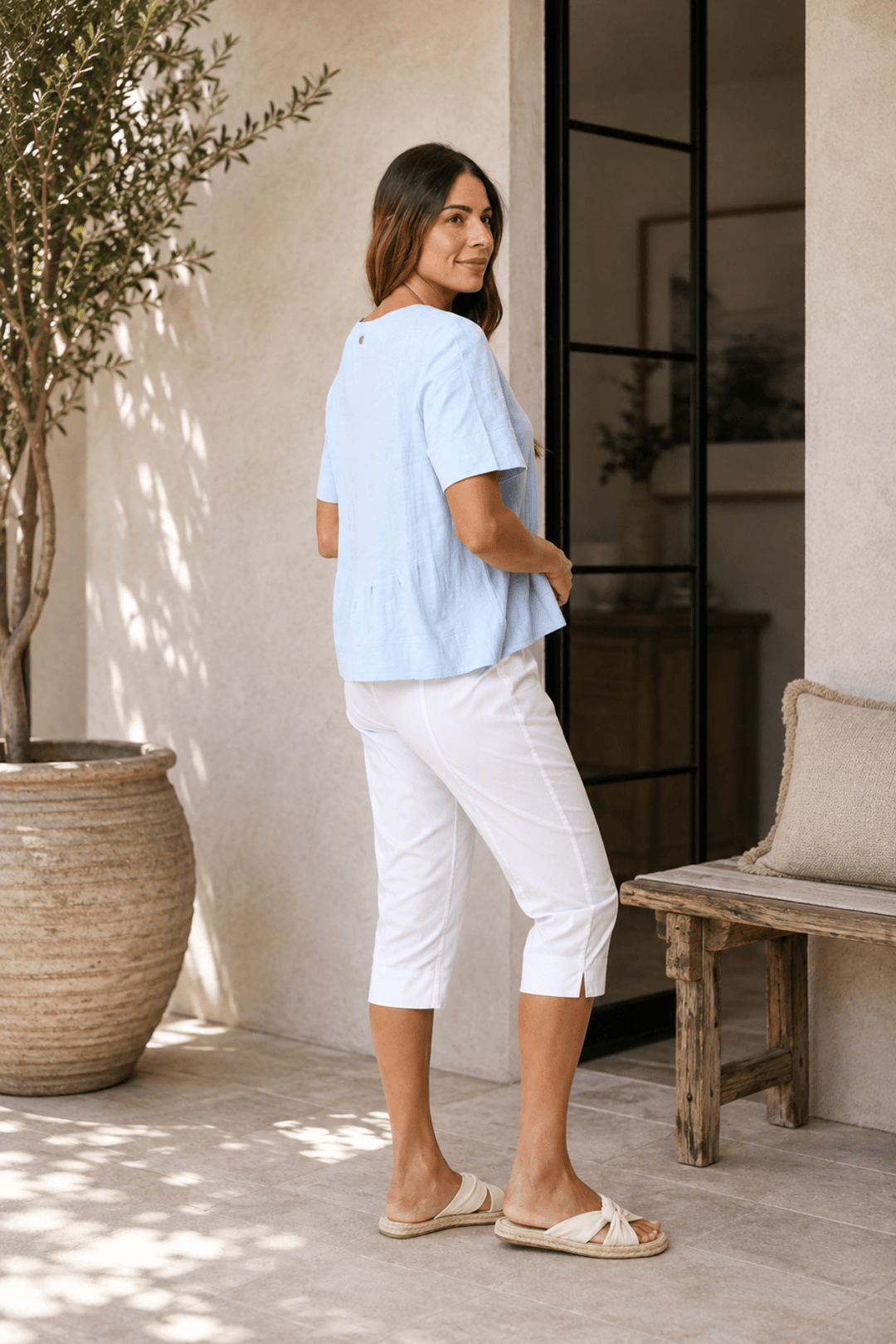 Split Enz Pant - White - F18 - Pizazz BoutiqueFoil
