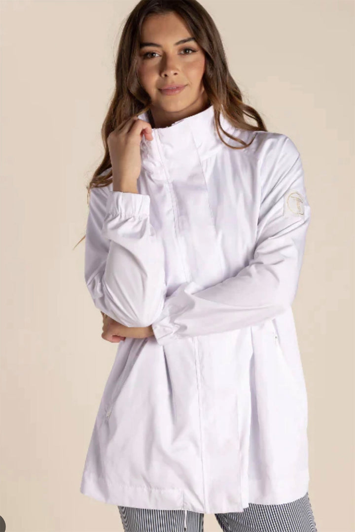Spray Jacket - White - TT9 - Pizazz BoutiqueTwo - T's