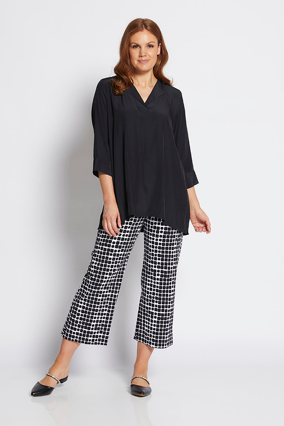 Ticket 7/8 Culotte Pant - Black Stark - PH14