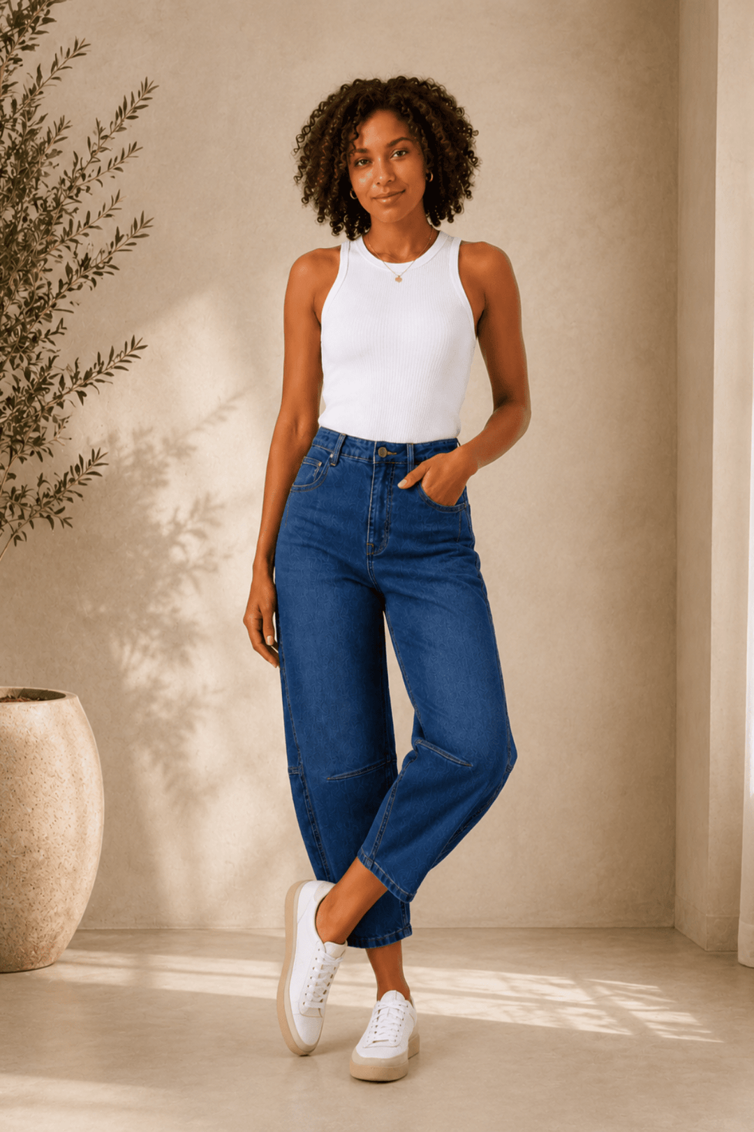 Stevie Barrel Jeans - Denim - CK48 - Pizazz BoutiqueCaroline Morgan
