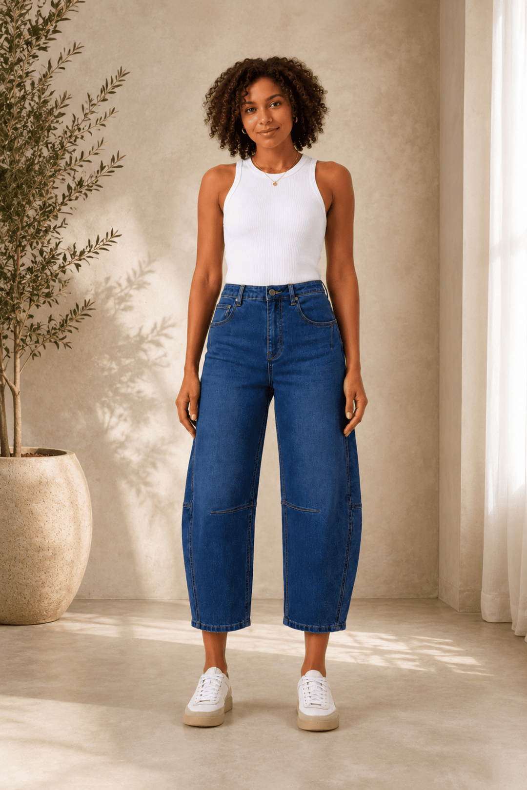 Stevie Barrel Jeans - Denim - CK48 - Pizazz BoutiqueCaroline Morgan
