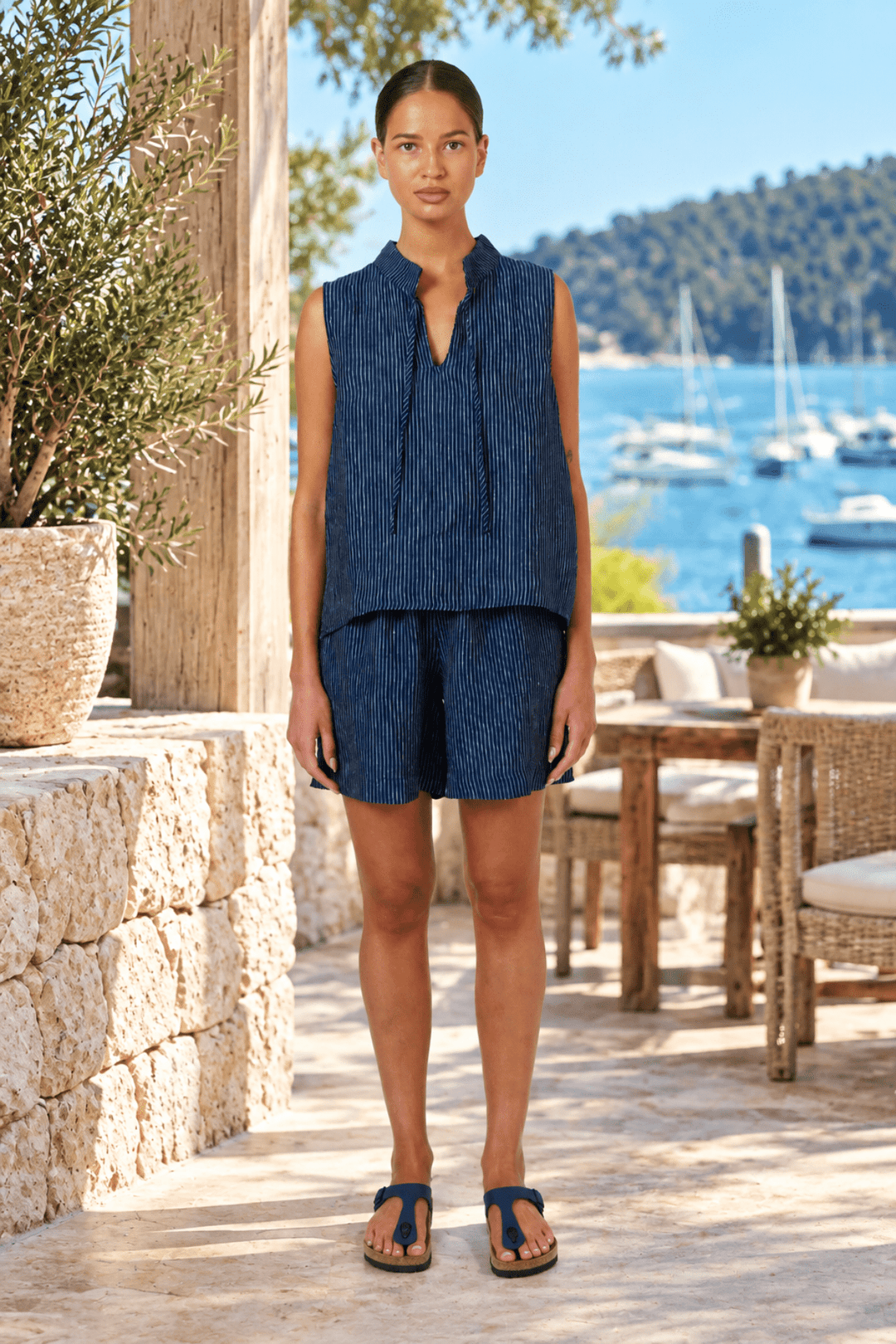 Streamlined Linen Short - Pizazz BoutiqueNaturals By O & J