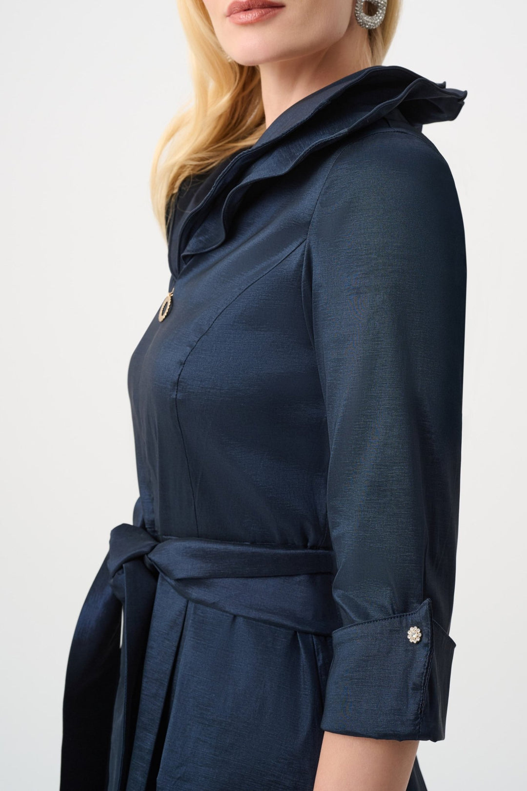 Stretch Taffeta Dress - Navy - JR16 - Pizazz BoutiqueJoseph Ribkoff