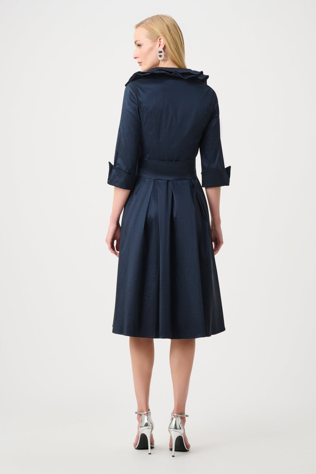 Stretch Taffeta Dress - Navy - JR16 - Pizazz BoutiqueJoseph Ribkoff