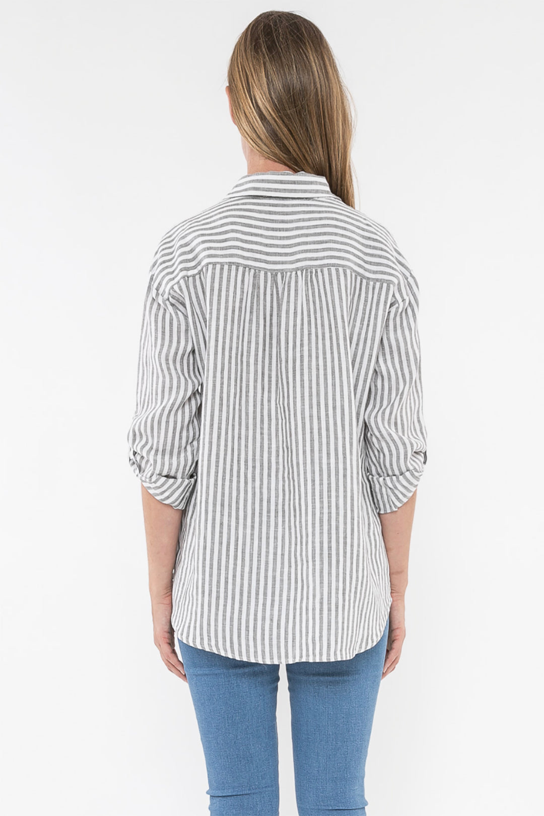Stripe Linen Shirt | Thyme | JP2