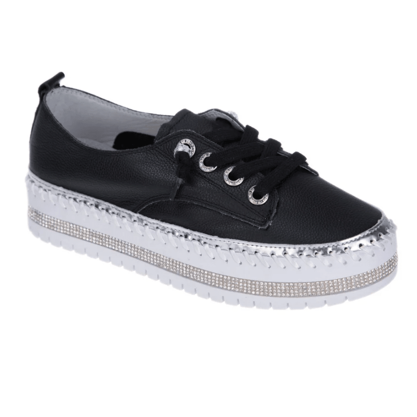 Susan Sneaker - Black - AM1 - Pizazz BoutiqueAmeise