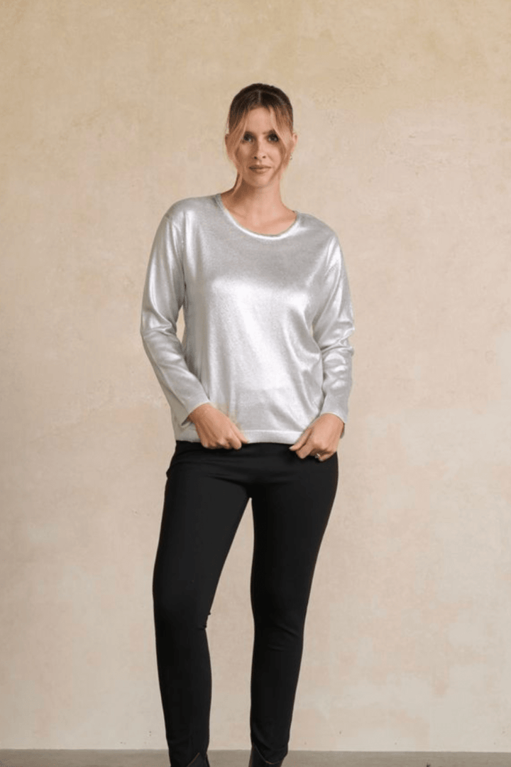 Suzi Knit - Silver - CJ17 - Pizazz BoutiqueHolmes & Fallon