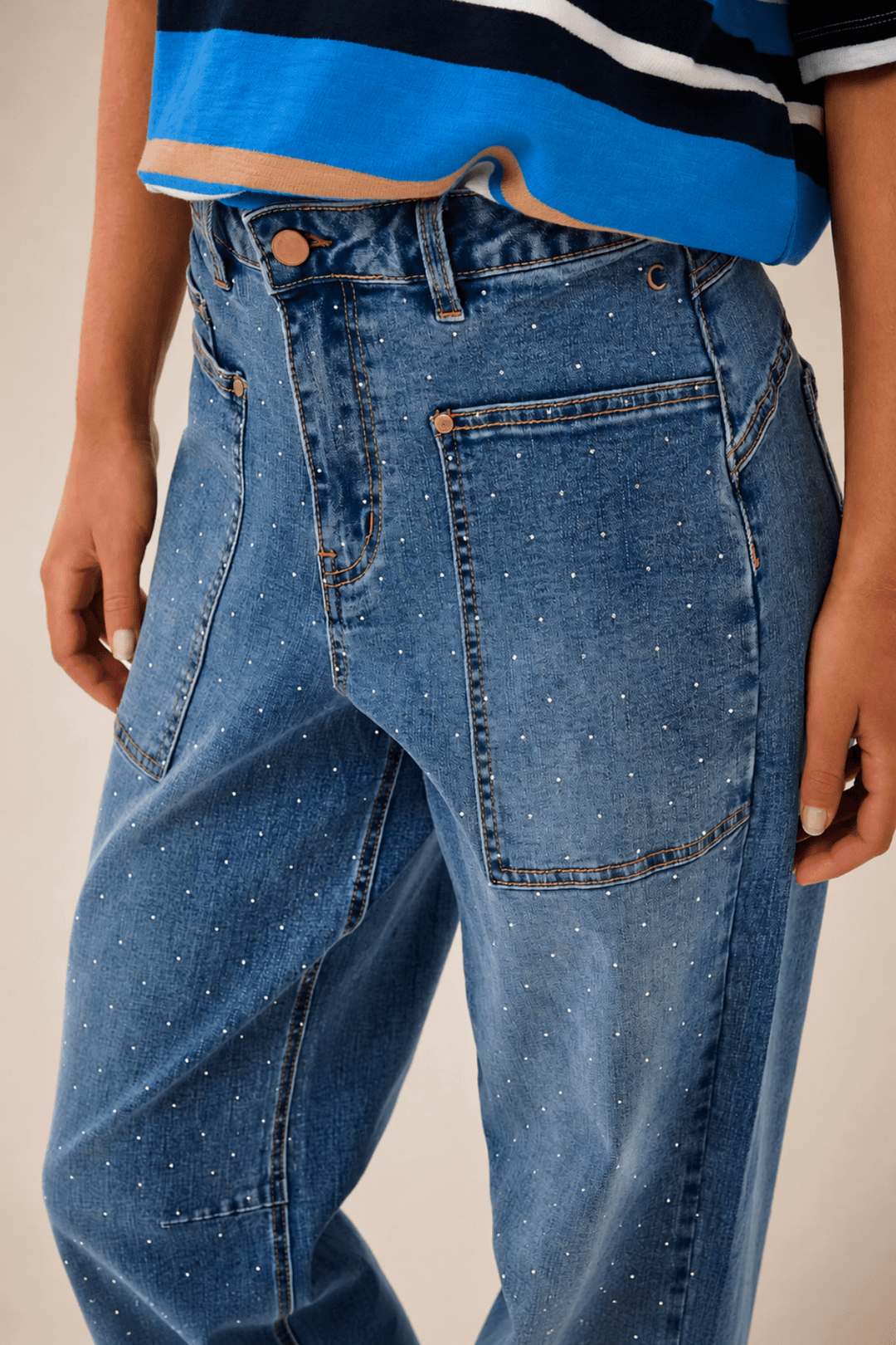 Svea Ankle Jean - CM5 - Pizazz BoutiqueCream