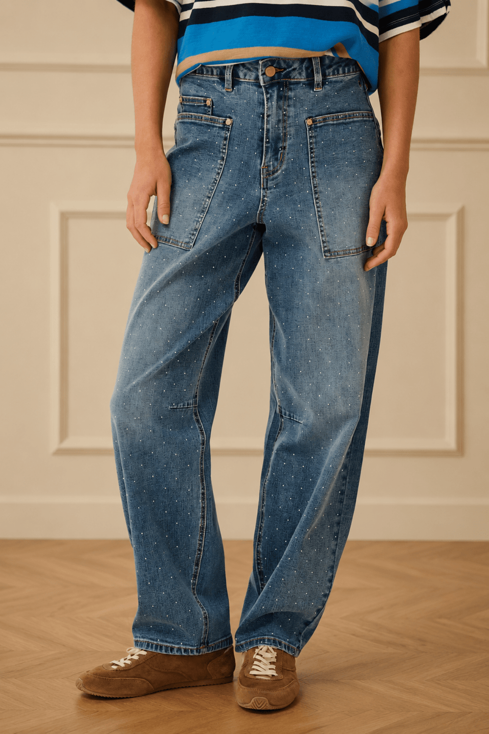 Svea Ankle Jean - CM5 - Pizazz BoutiqueCream