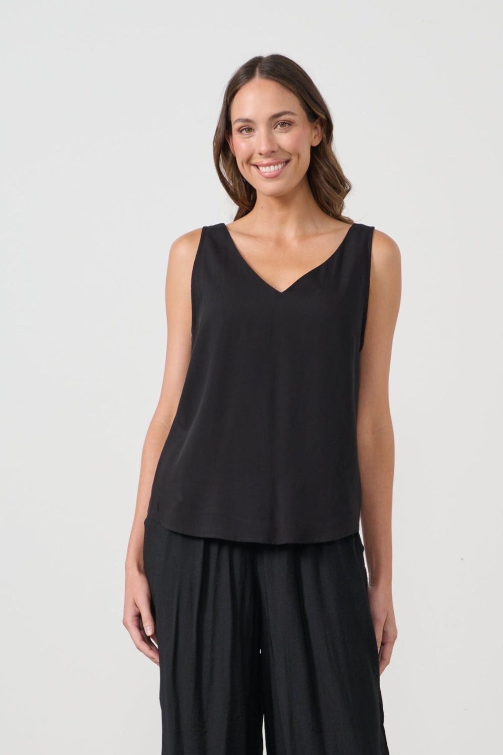 Swing Tank Top - Black - CJ8 - Pizazz BoutiqueCaju