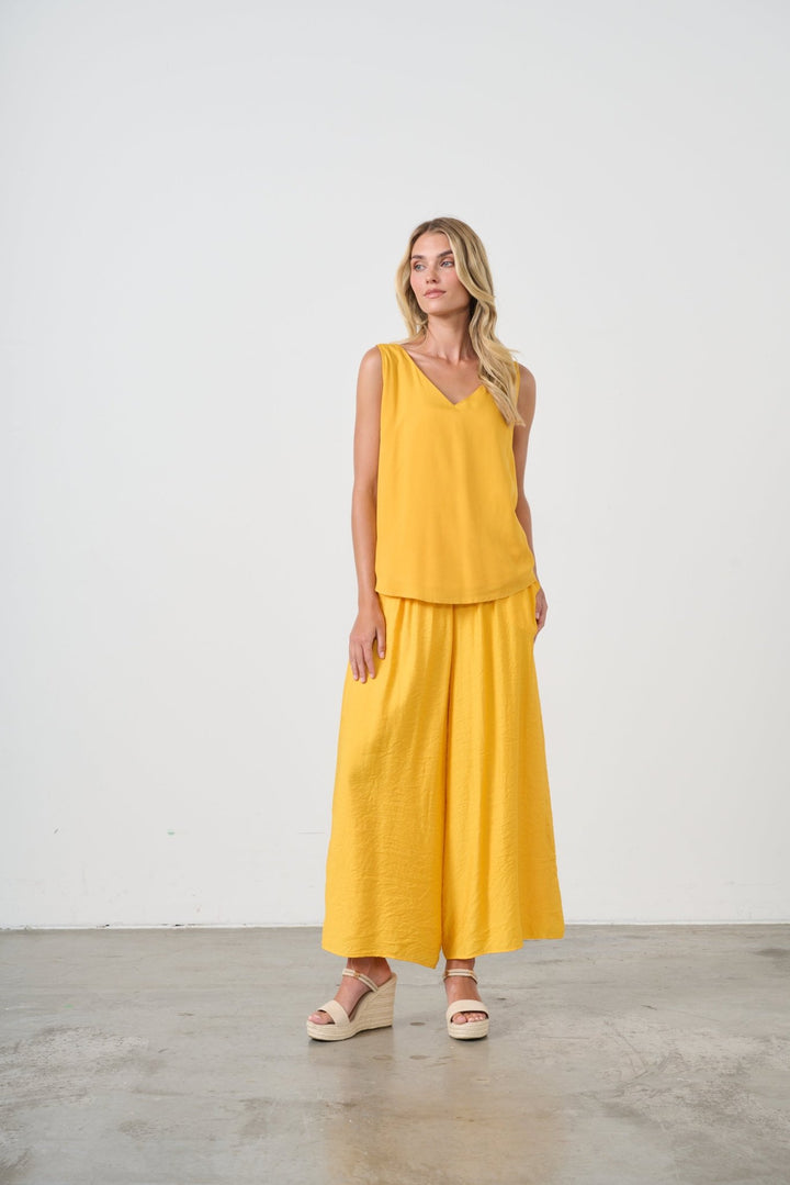 Swing Tank Top - Gold - CJ8 - Pizazz BoutiqueCaju