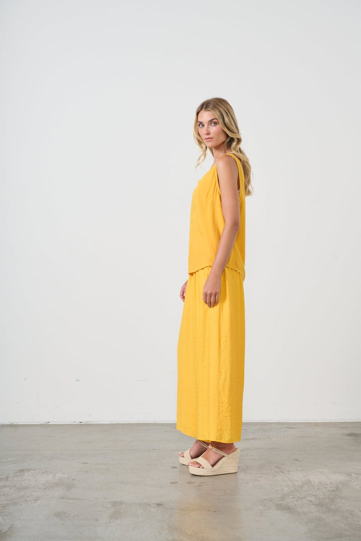 Swing Tank Top - Gold - CJ8 - Pizazz BoutiqueCaju