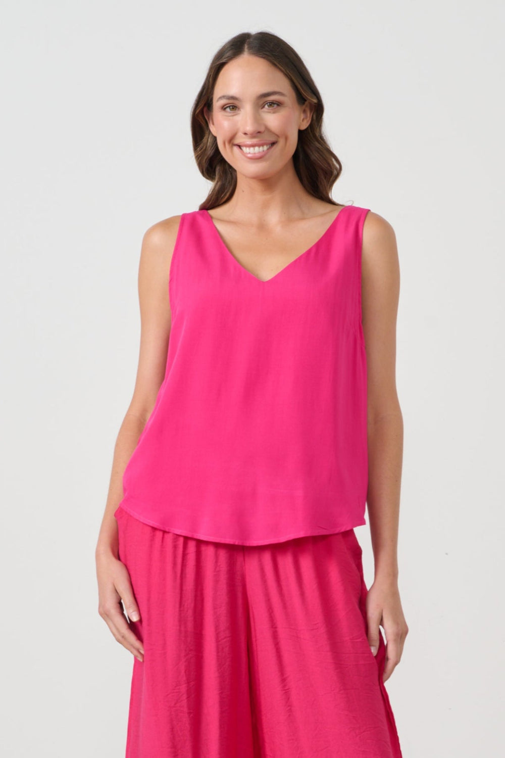 Swing Tank Top - Hot Pink - CJ8 - Pizazz BoutiqueCaju