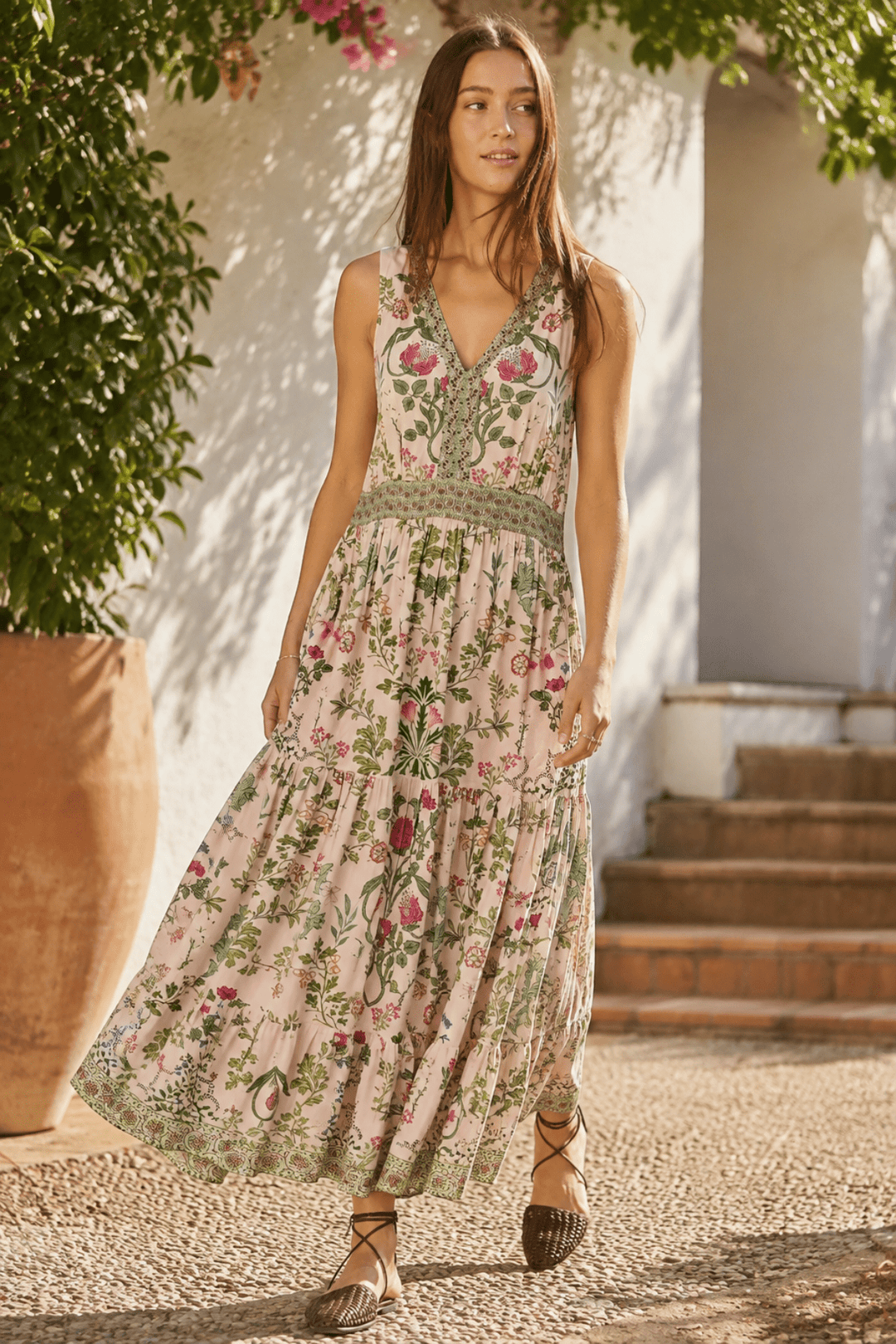 Tatiana Maxi Dress - Pink - RY11 - Pizazz BoutiqueRubyyaya