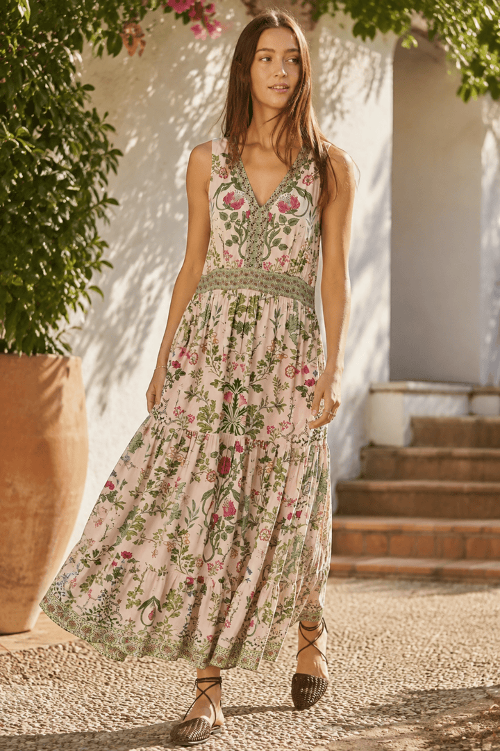 Tatiana Maxi Dress - Pink - RY11 - Pizazz BoutiqueRubyyaya