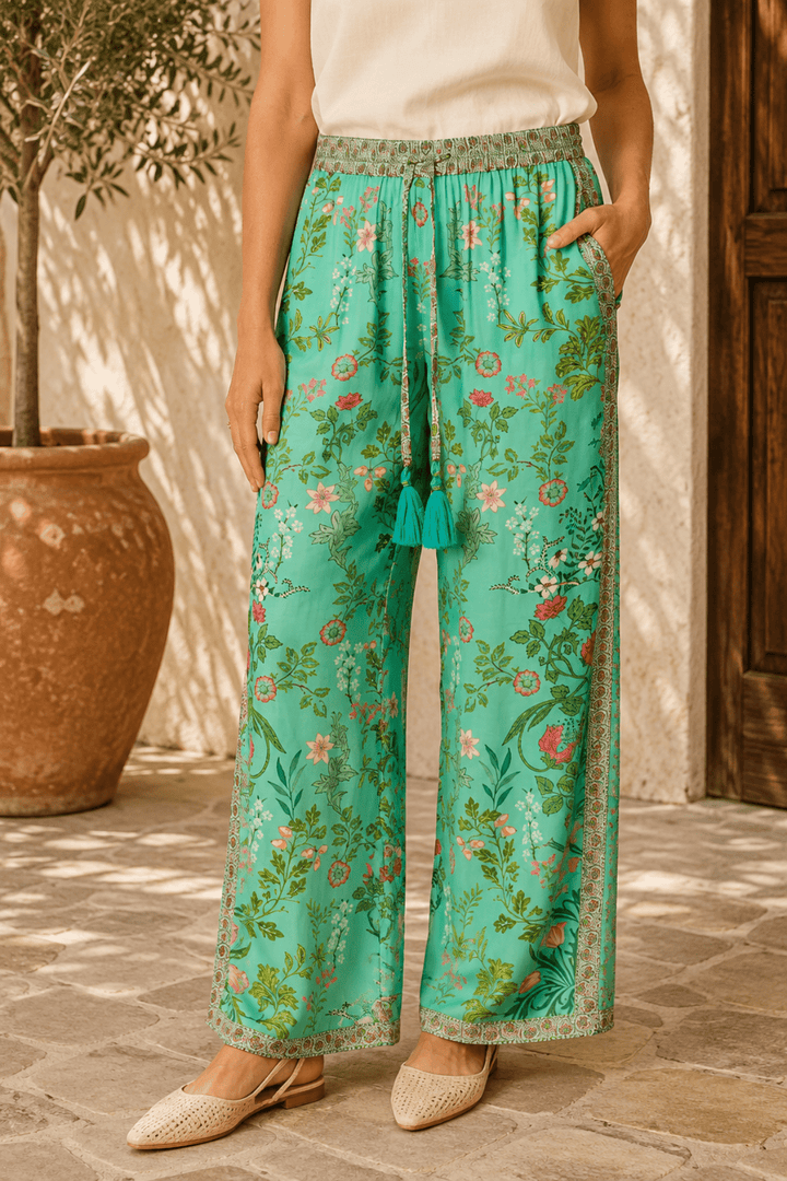 Tatiana Pant - Green - RY15 - Pizazz BoutiqueRubyyaya
