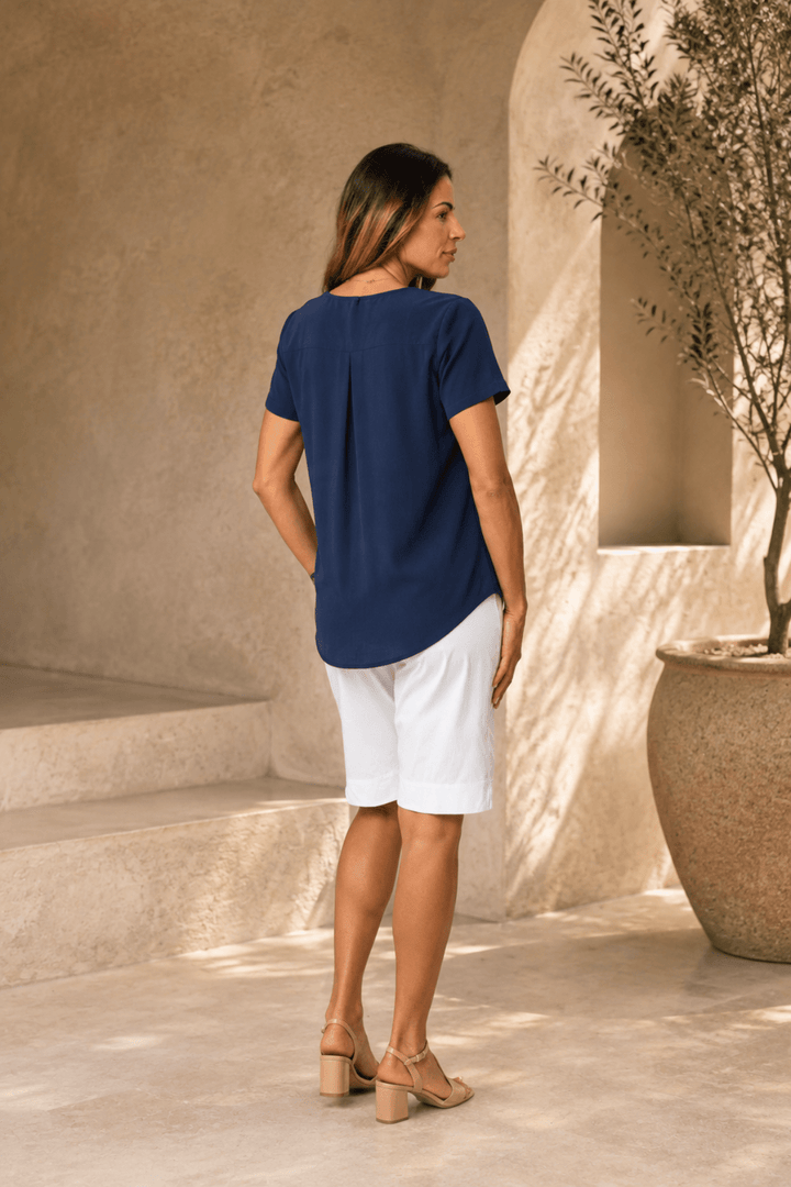 Tee-Rific Short - White - F12 - Pizazz BoutiqueFoil