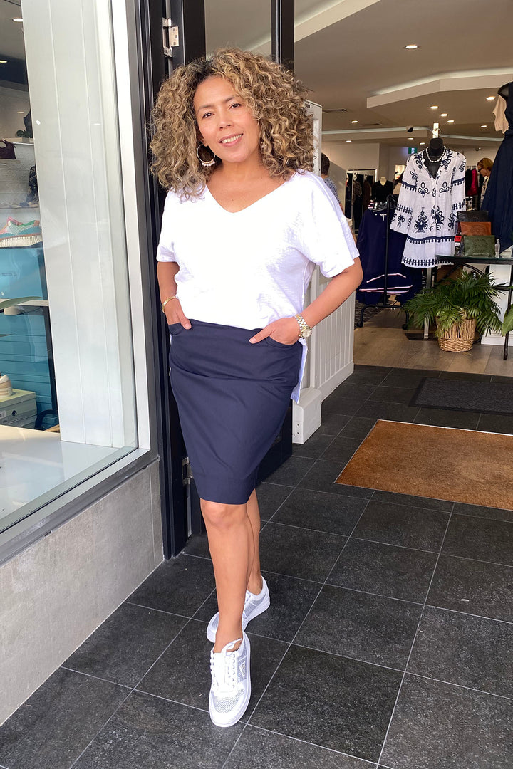 Tee Off Skirt - True Navy - F17