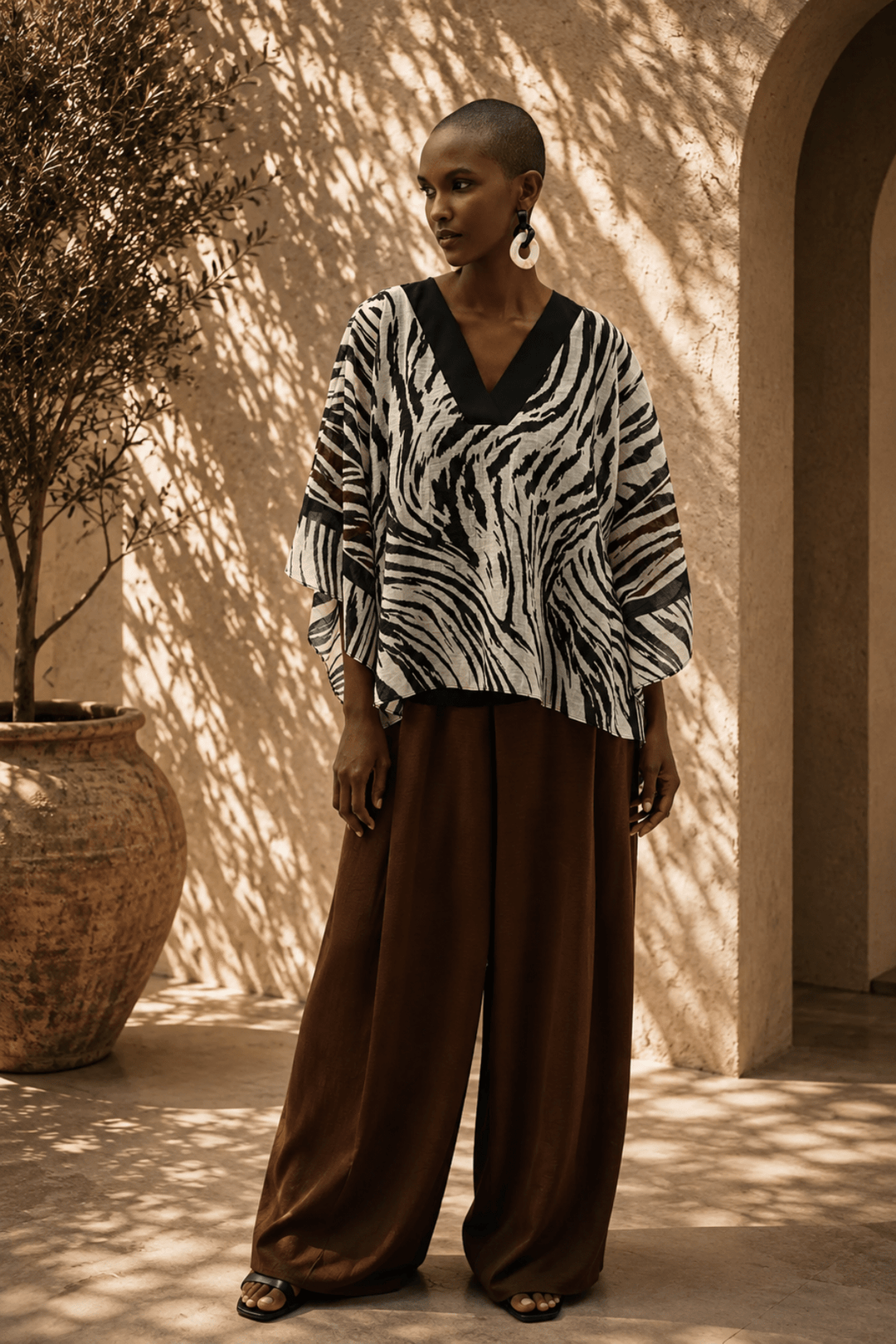 Tencel Poncho Top - JR42 - Pizazz BoutiqueJoseph Ribkoff