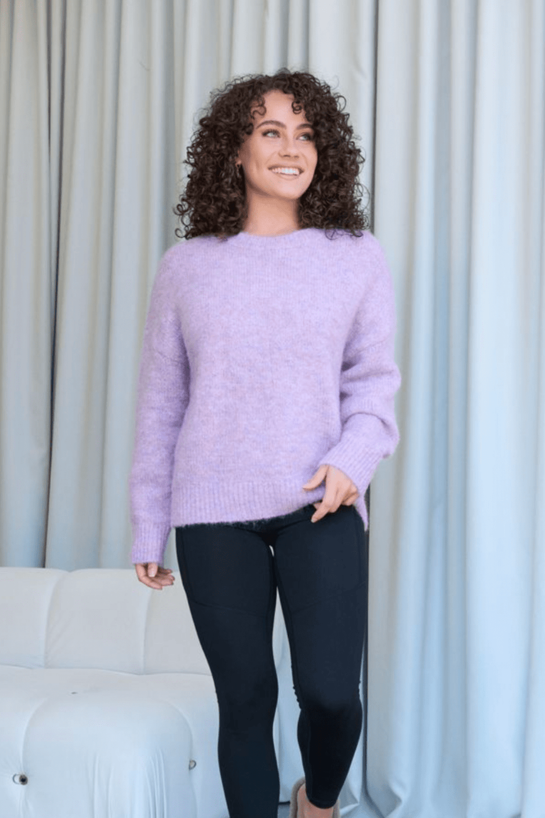 Teresa Knit - Lilac - CJ37 - Pizazz BoutiqueCaju