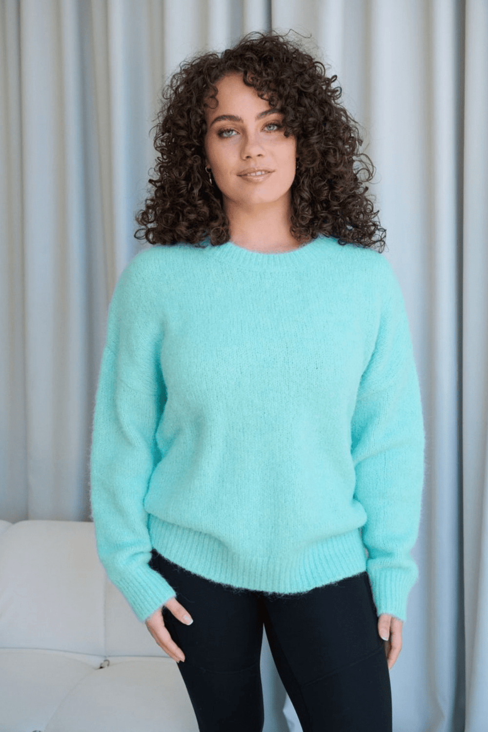 Teresa Knit - Mint - CJ37 - Pizazz BoutiqueCaju