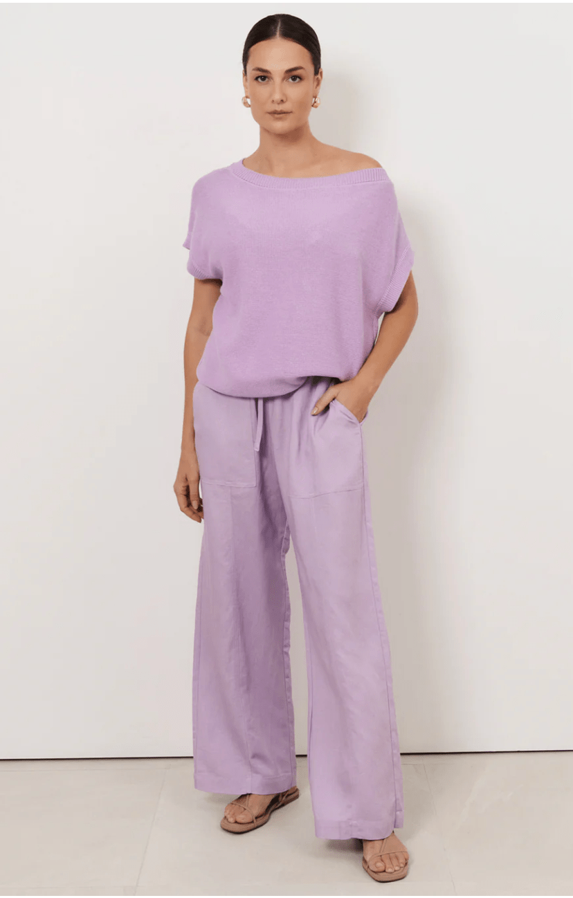 Terrie Angled Knit - Lilac - AD3 - Pizazz BoutiqueAdorne