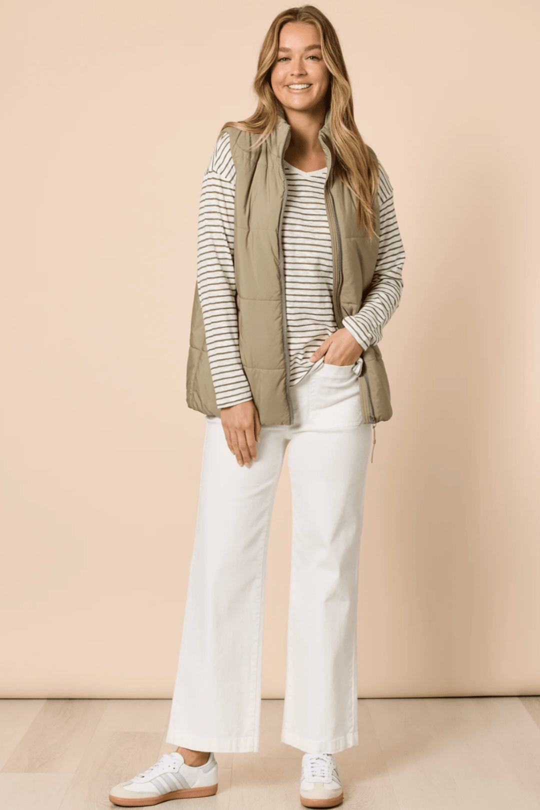 The Alpine Vest - Khaki - TZ45 - Pizazz BoutiqueThreadz