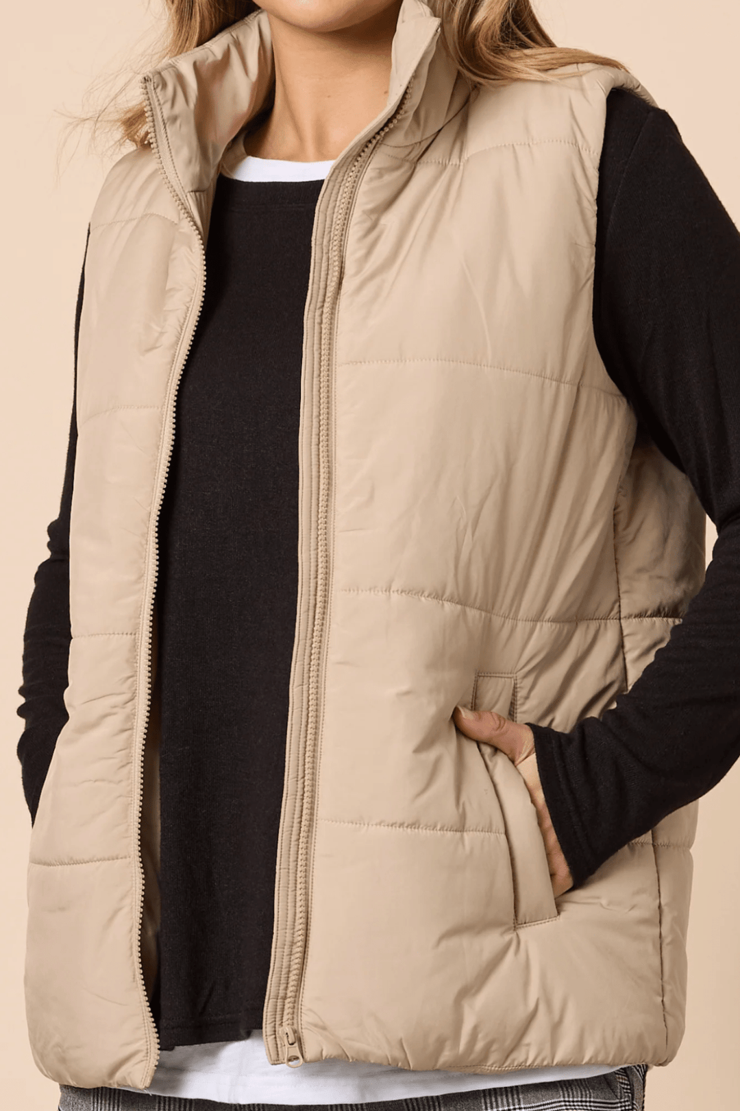 The Alpine Vest - Natural - TZ45 - Pizazz BoutiqueThreadz