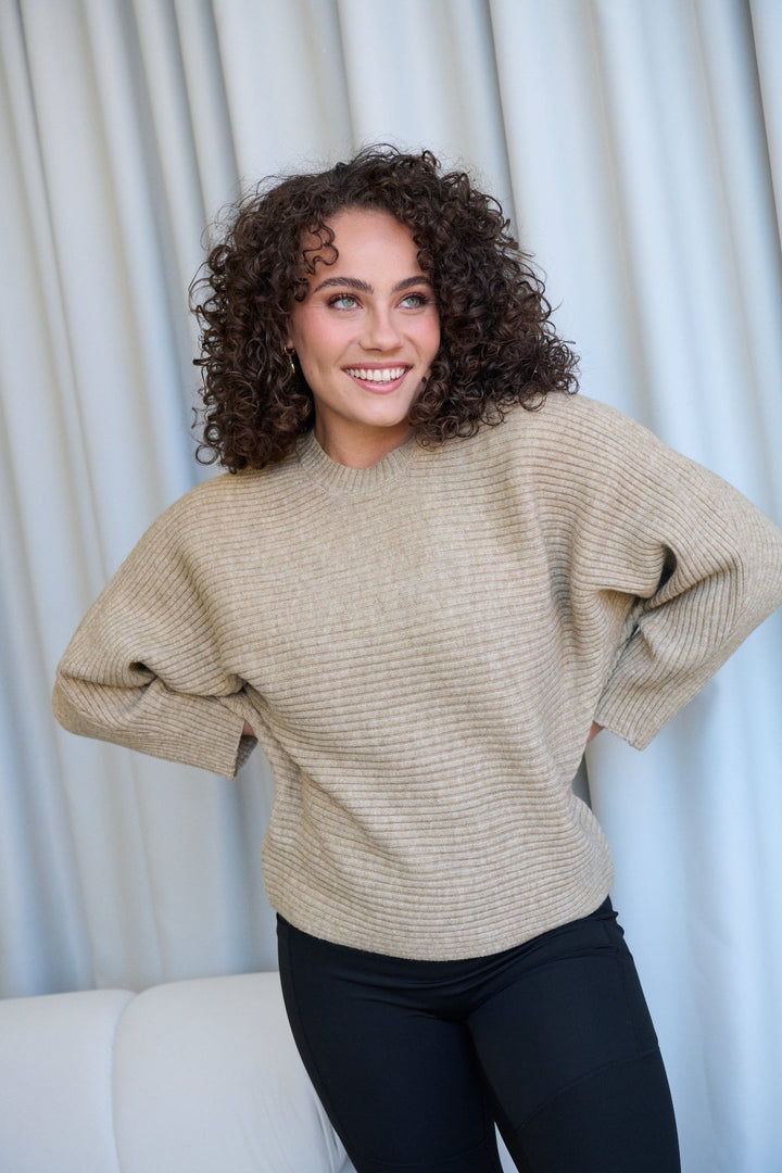 The Arlo Knit - Beige - CJ39 - Pizazz BoutiqueCaju
