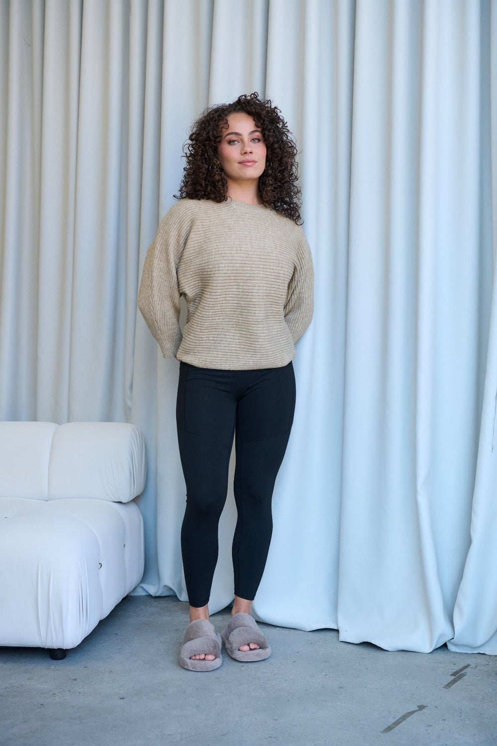 The Arlo Knit - Beige - CJ39 - Pizazz BoutiqueCaju