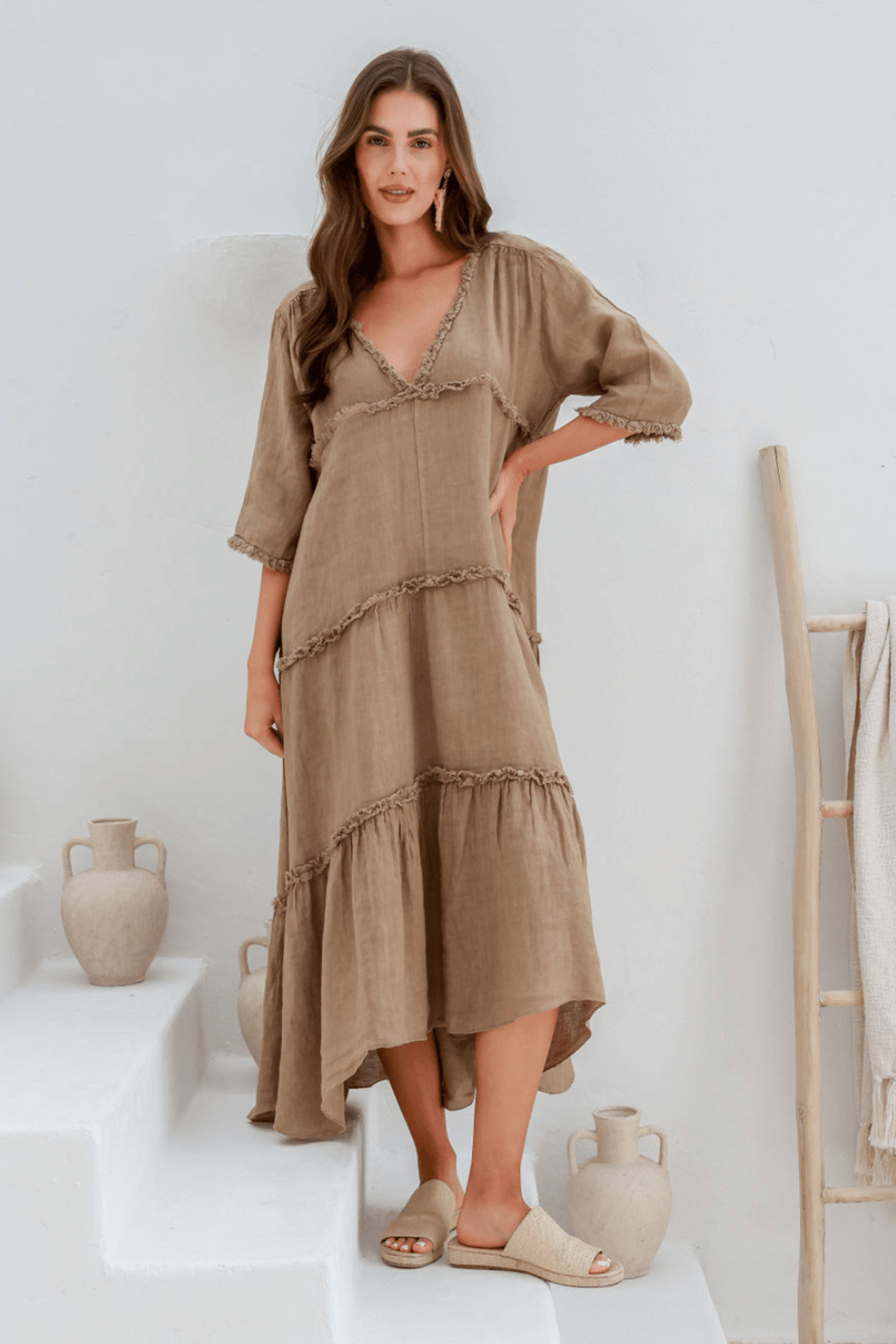 The Emily Dress - Mocha - IC2 - Pizazz BoutiqueThe Italian Cartel