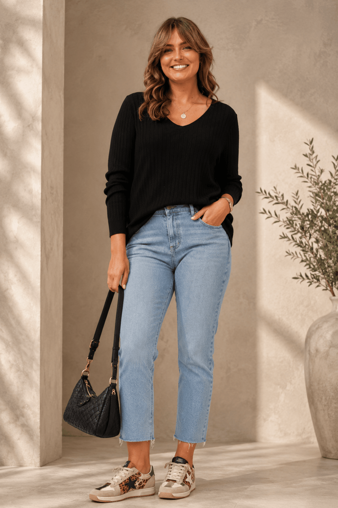 The Everyday Knit - Black - CK51 - Pizazz BoutiqueCaroline Morgan