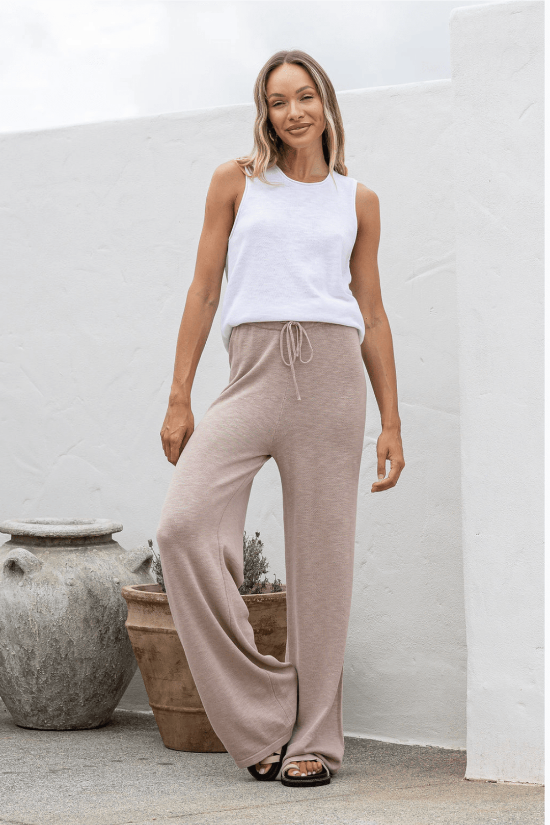 The Frankie Pant - Stone - SN18 - Pizazz BoutiqueSilence & Noise