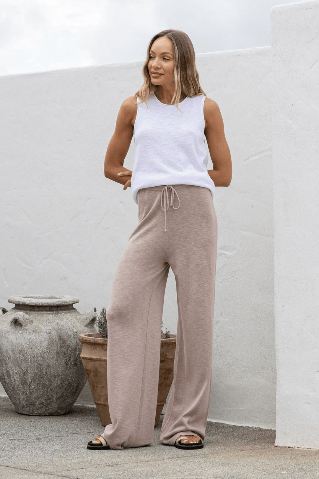 The Frankie Pant - Stone - SN18 - Pizazz BoutiqueSilence & Noise